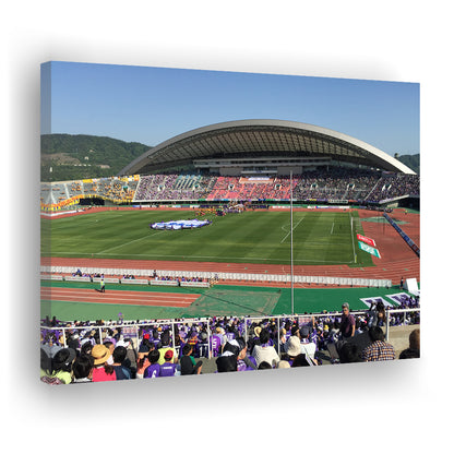 Edion Stadium Hiroshima, Stadium Canvas, Sport Art, Gift for him, Man Cave Decor, Art Print, Canvas Print Wall Art