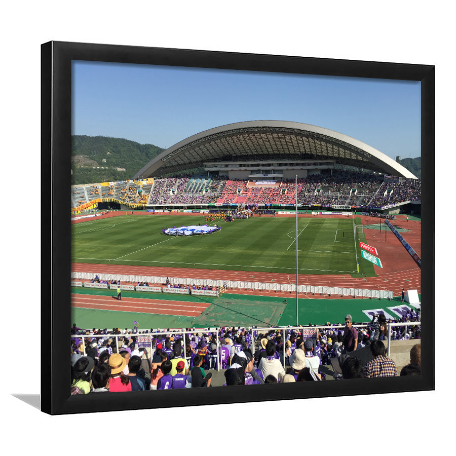 Edion Stadium Hiroshima, Stadium Canvas, Sport Art, Gift for him, Framed Art Print Wall Decor, Picture Framed
