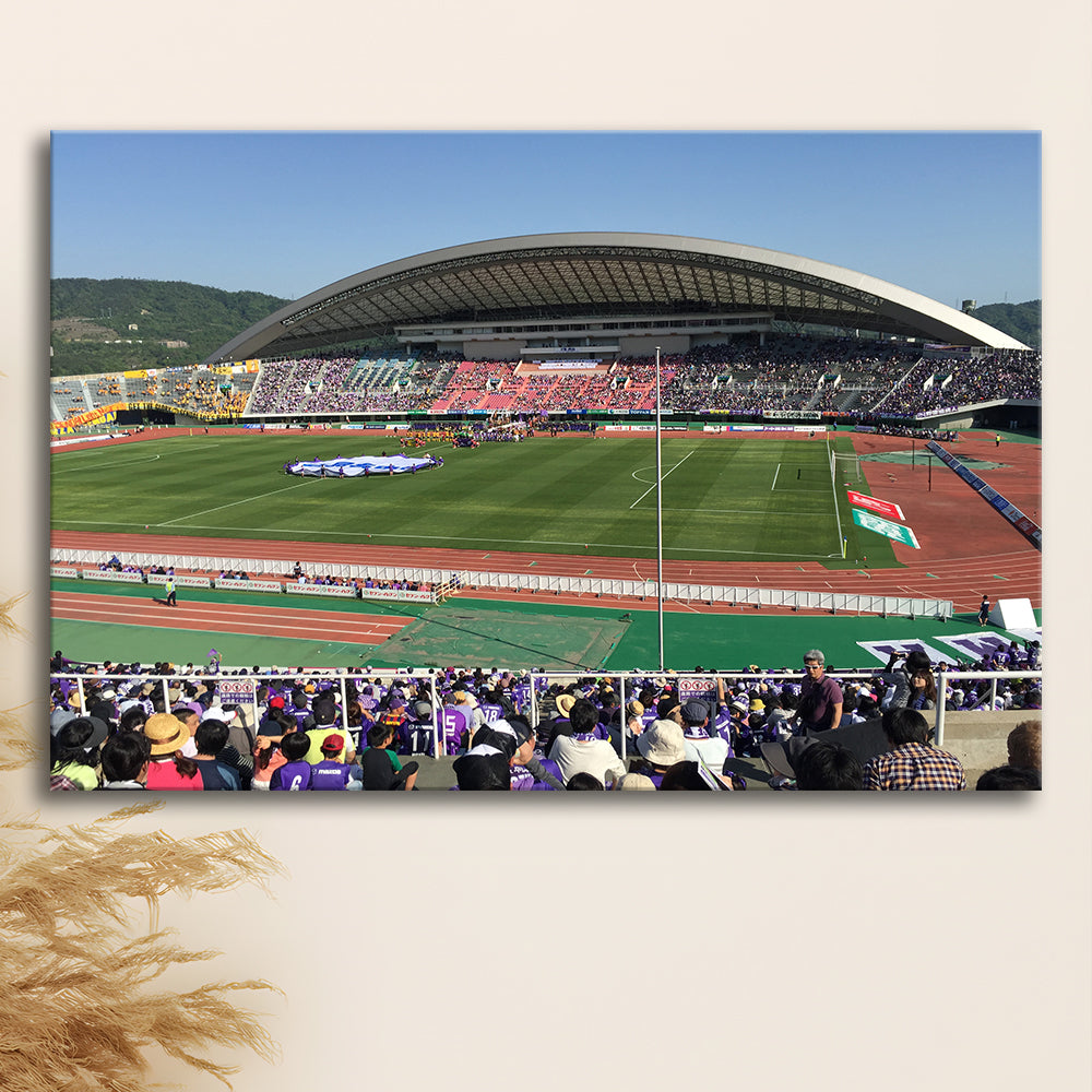 Edion Stadium Hiroshima, Stadium Canvas, Sport Art, Gift for him, Man Cave Decor, Art Print, Canvas Print Wall Art