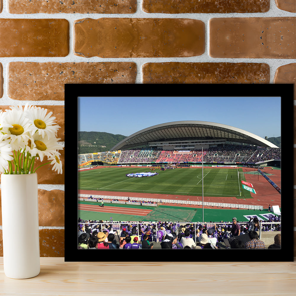 Edion Stadium Hiroshima, Stadium Canvas, Sport Art, Gift for him, Framed Art Print Wall Decor, Picture Framed