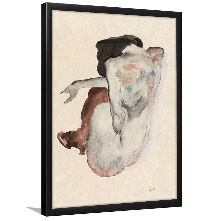 Egon Schiele Naked Lady (1912) Print, Egon Schiele Art Print, Women Oil Painting, Framed Art Print, Fine Art Print