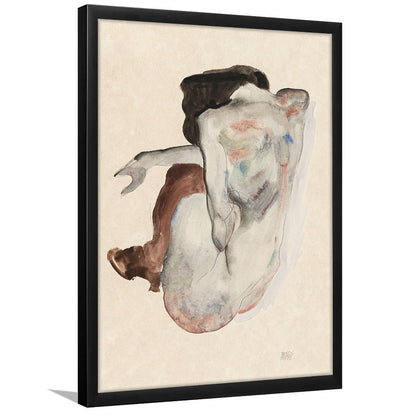 Egon Schiele Naked Lady (1912) Print, Egon Schiele Art Print, Women Oil Painting, Framed Art Print, Fine Art Print