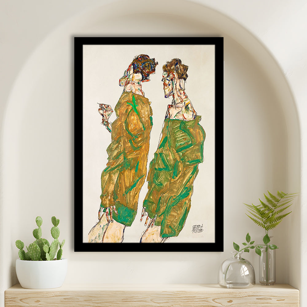 Egon Schiele Print - Devotion (1913), Egon Schiele Art Print, Egon Schiele Reproduction, Framed Art Print, Fine Art Print