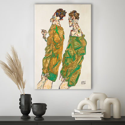 Egon Schiele Print - Devotion (1913), Egon Schiele Art Print, Egon Schiele Reproduction, Canvas Print, Canvas Decor