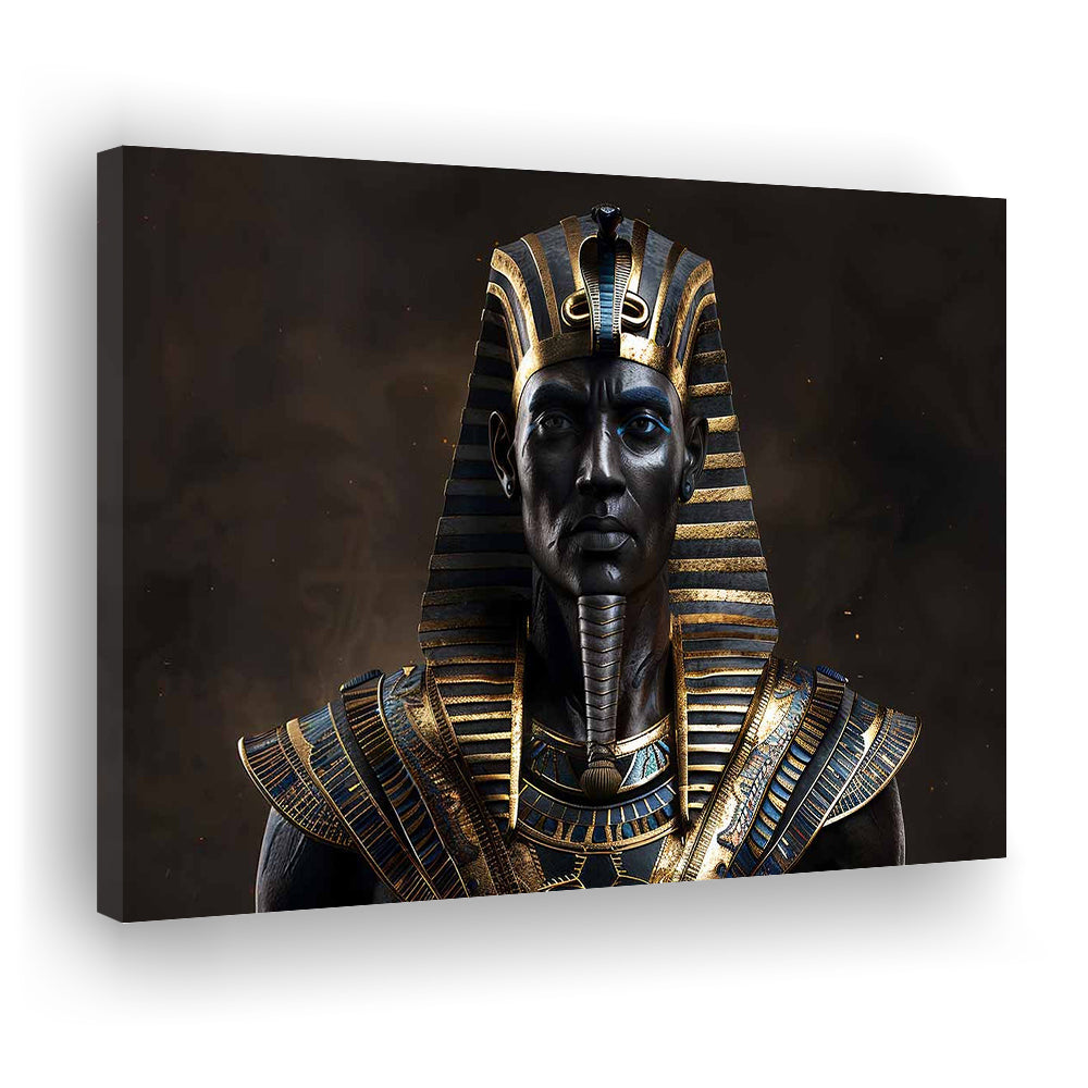 Egyptian Pharaoh Canvas Print,African Wall Art,Egyptian Artwork,Ready to Hang Wall Decor, Cavas Print Wall Art Hom Decor