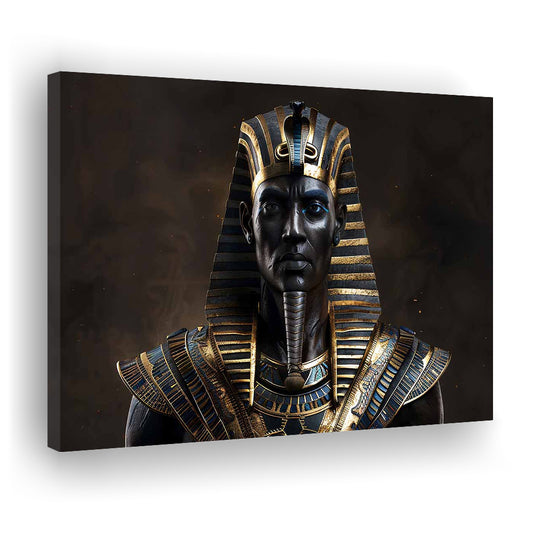 Egyptian Pharaoh Canvas Print,African Wall Art,Egyptian Artwork,Ready to Hang Wall Decor, Cavas Print Wall Art Hom Decor