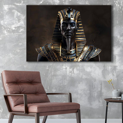 Egyptian Pharaoh Canvas Print,African Wall Art,Egyptian Artwork,Ready to Hang Wall Decor, Cavas Print Wall Art Hom Decor