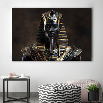 Egyptian Pharaoh Canvas Print,African Wall Art,Egyptian Artwork,Ready to Hang Wall Decor, Cavas Print Wall Art Hom Decor