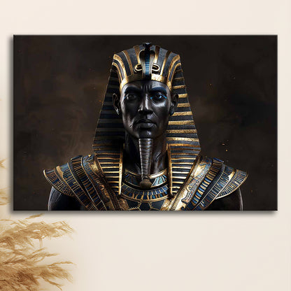 Egyptian Pharaoh Canvas Print,African Wall Art,Egyptian Artwork,Ready to Hang Wall Decor, Cavas Print Wall Art Hom Decor