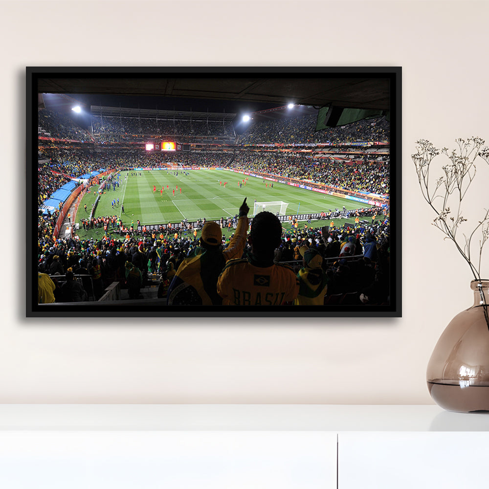Ellis Park Stadium, Stadium Canvas, Sport Art, Framed Canvas Print Wall Art, Floating Frame