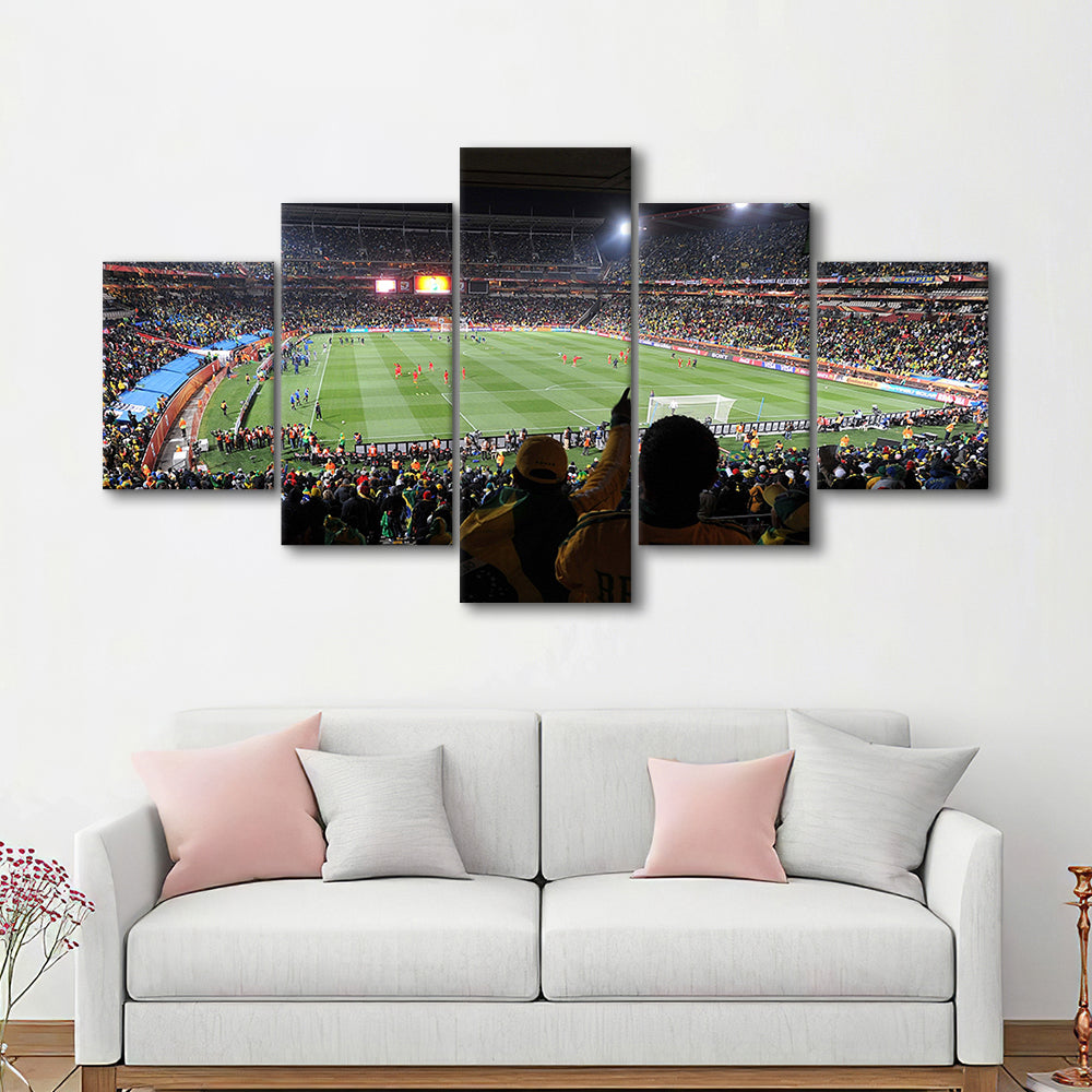 Ellis Park Stadium, Stadium Canvas, Sport Art, Gift for him, 5 Panel, Large Canvas, Canvas Print Wall Art
