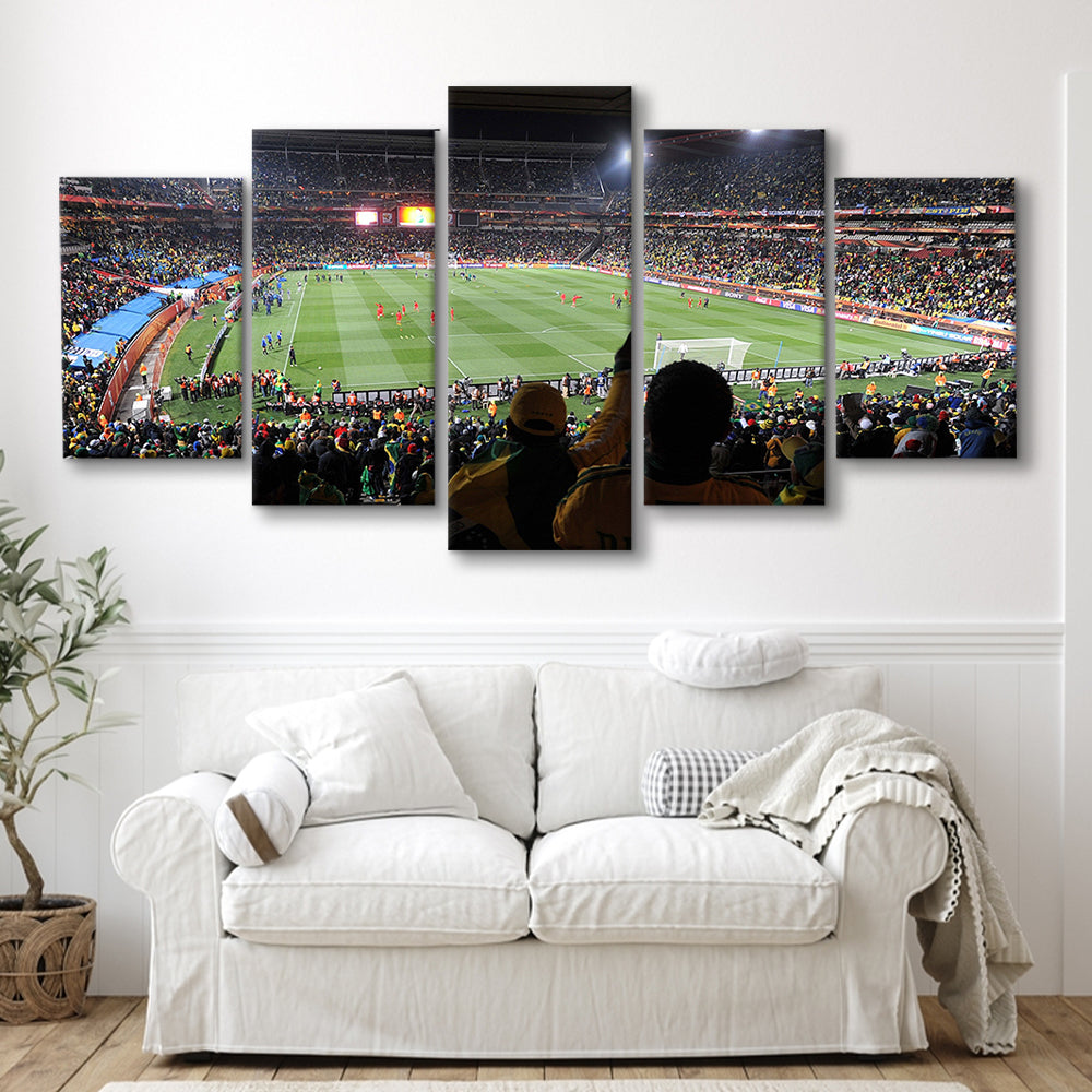 Ellis Park Stadium, Stadium Canvas, Sport Art, Gift for him, 5 Panel, Large Canvas, Canvas Print Wall Art