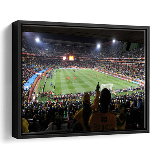 Ellis Park Stadium, Stadium Canvas, Sport Art, Framed Canvas Print Wall Art, Floating Frame