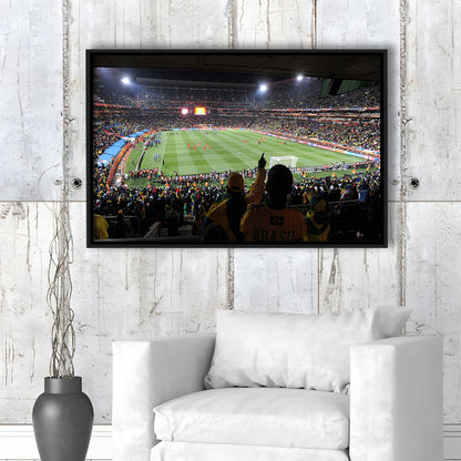 Ellis Park Stadium, Stadium Canvas, Sport Art, Framed Canvas Print Wall Art, Floating Frame