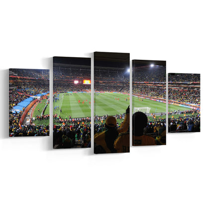 Ellis Park Stadium, Stadium Canvas, Sport Art, Gift for him, 5 Panel, Large Canvas, Canvas Print Wall Art