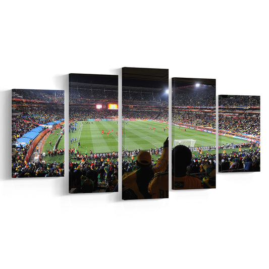 Ellis Park Stadium, Stadium Canvas, Sport Art, Gift for him, 5 Panel, Large Canvas, Canvas Print Wall Art