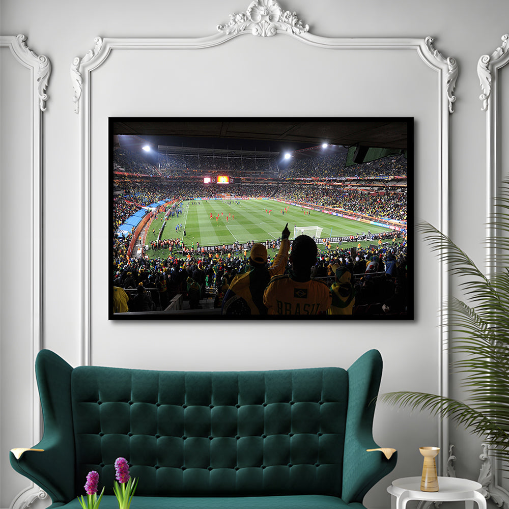 Ellis Park Stadium, Stadium Canvas, Sport Art, Gift for him, Framed Art Print Wall Decor, Picture Framed