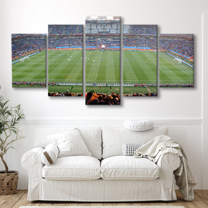 Ellis Park Stadium in South Africa, Stadium Canvas, Sport Art, Gift for him, 5 Panel, Large Canvas, Canvas Print Wall Art