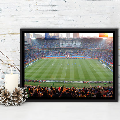 Ellis Park Stadium in South Africa, Stadium Canvas, Sport Art, Framed Canvas Print Wall Art, Floating Frame