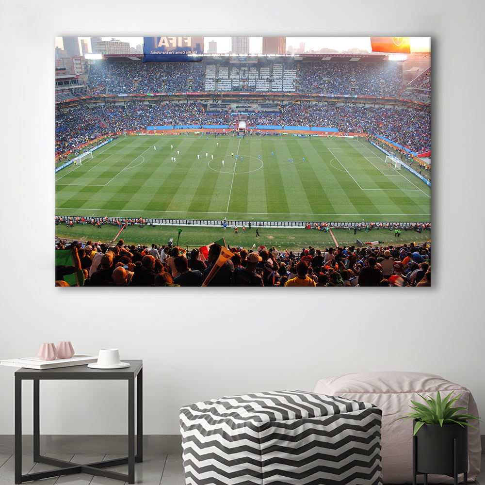 Ellis Park Stadium in South Africa, Stadium Canvas, Sport Art, Gift for him, Man Cave Decor, Art Print, Canvas Print Wall Art