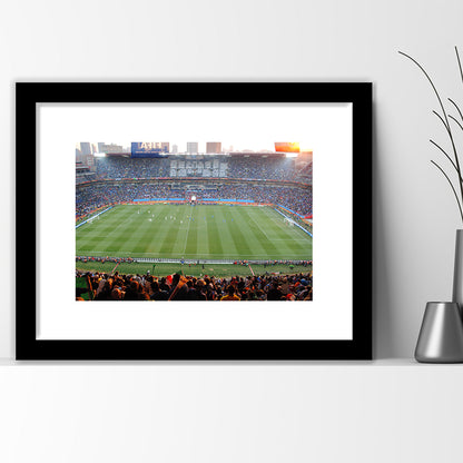 Ellis Park Stadium in South Africa, Stadium Canvas, Sport Art, Gift for him, White Border Framed Art Print Wall Decor