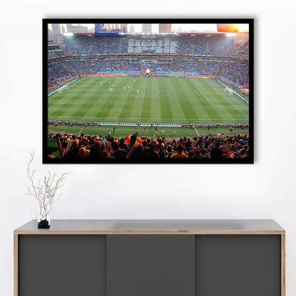 Ellis Park Stadium in South Africa, Stadium Canvas, Sport Art, Gift for him, Framed Art Print Wall Decor, Picture Framed