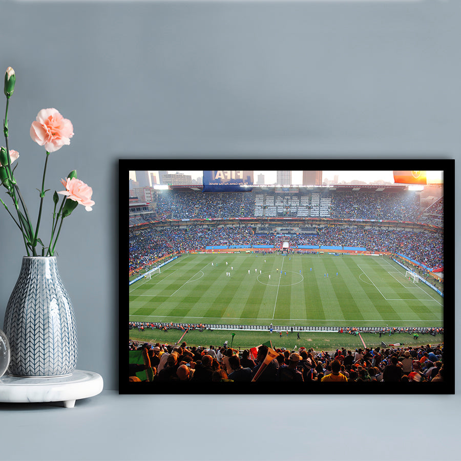 Ellis Park Stadium in South Africa, Stadium Canvas, Sport Art, Gift for him, Framed Art Print Wall Decor, Picture Framed