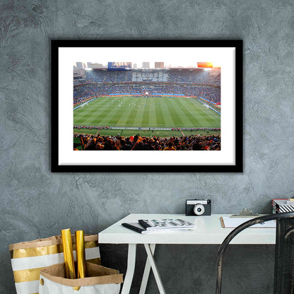 Ellis Park Stadium in South Africa, Stadium Canvas, Sport Art, Gift for him, White Border Framed Art Print Wall Decor