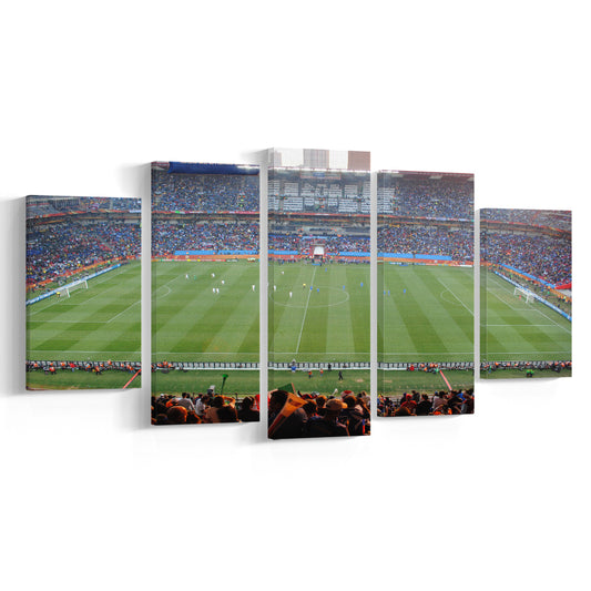 Ellis Park Stadium in South Africa, Stadium Canvas, Sport Art, Gift for him, 5 Panel, Large Canvas, Canvas Print Wall Art