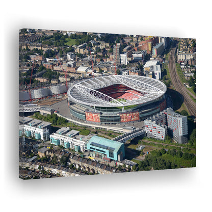 Emirates Stadium Aerial View, Stadium Canvas, Sport Art, Gift for him, Man Cave Decor, Art Print, Canvas Print Wall Art