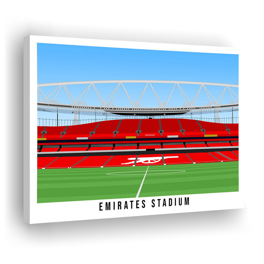 Emirates Stadium Arsenal Home Ground Print, Football Wall Art, Sport Art Print, Canvas Print Wall Art, Man Cave Gift