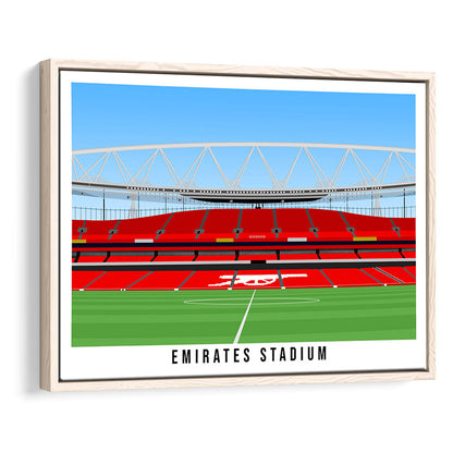 Emirates Stadium Arsenal Home Ground Print, Football Wall Art, Sport Art Print, Framed Canvas Print Wall Art