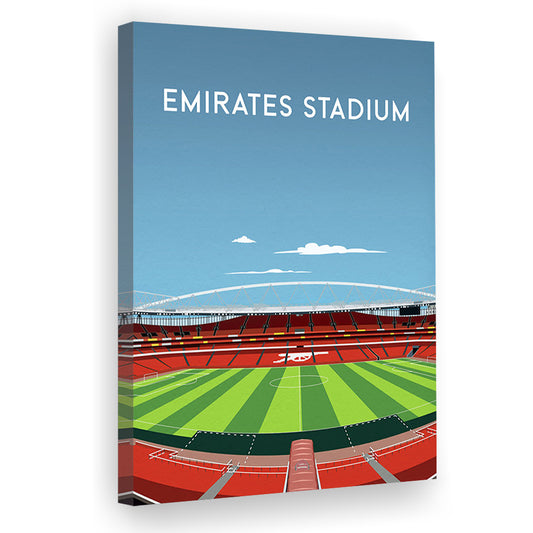 Emirates Stadium Art Print, Arsenal Home Ground Print, England Football Wall, Canvas Prints Wall Art, Man Cave Decor