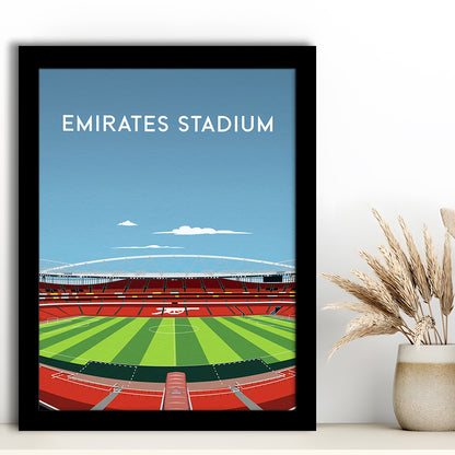 Emirates Stadium Art Print, Arsenal Home Ground Print, England Football Wall, Framed Art Prints Wall Decor