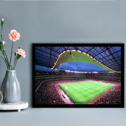 Emirates Stadium, Stadium Canvas, Sport Art, Gift for him, Framed Art Print Wall Decor, Picture Framed