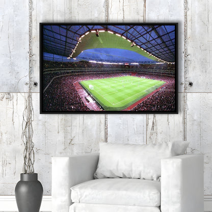 Emirates Stadium, Stadium Canvas, Sport Art, Framed Canvas Print Wall Art, Floating Frame