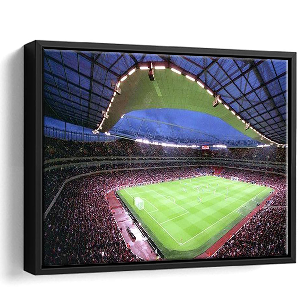 Emirates Stadium, Stadium Canvas, Sport Art, Framed Canvas Print Wall Art, Floating Frame