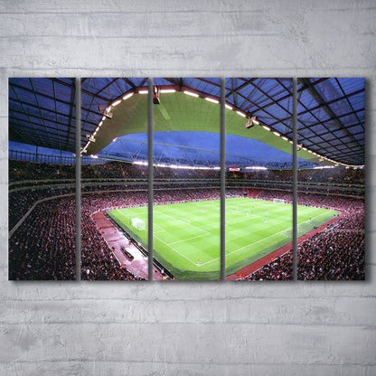 Emirates Stadium, Stadium Canvas, Sport Art, 5 Panel B, Extra Large Canvas, Canvas Print Wall Art