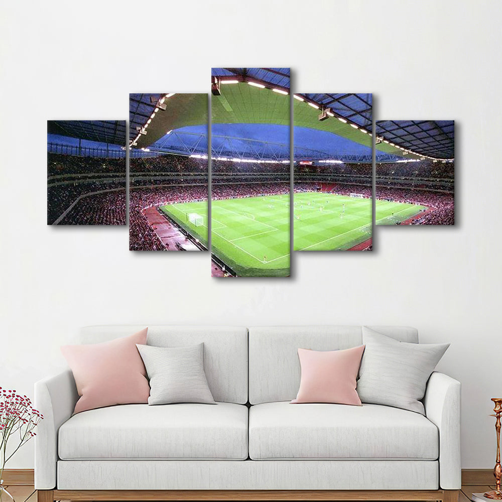 Emirates Stadium, Stadium Canvas, Sport Art, Gift for him, 5 Panel, Large Canvas, Canvas Print Wall Art