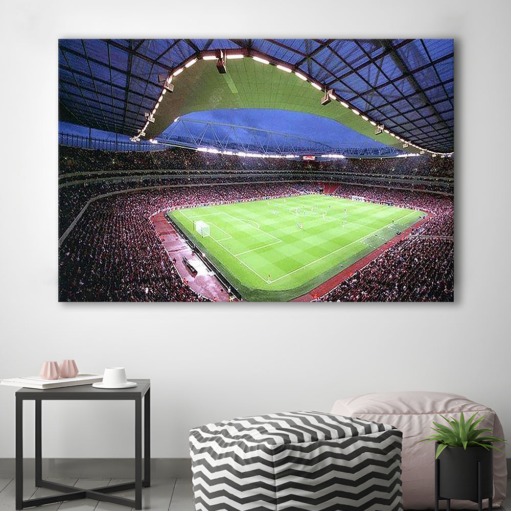 Emirates Stadium, Stadium Canvas, Sport Art, Gift for him, Man Cave Decor, Art Print, Canvas Print Wall Art