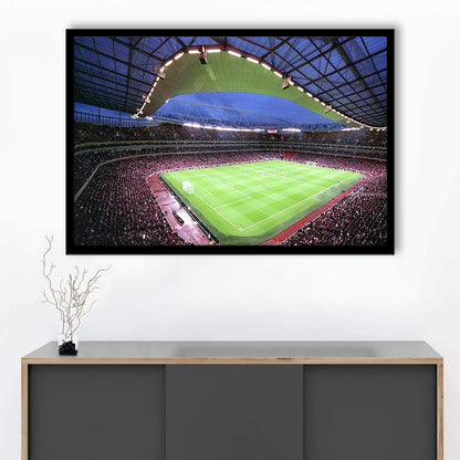 Emirates Stadium, Stadium Canvas, Sport Art, Gift for him, Framed Art Print Wall Decor, Picture Framed