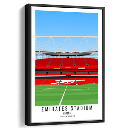 Emirates Stadium Artwork, Arsenal Stadium Football, Soccer Wall Art, Framed Canvas Prints Wall Art
