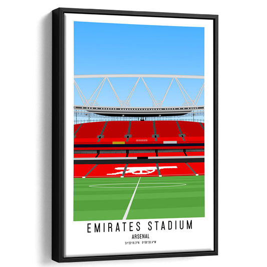 Emirates Stadium Artwork, Arsenal Stadium Football, Soccer Wall Art, Framed Canvas Prints Wall Art