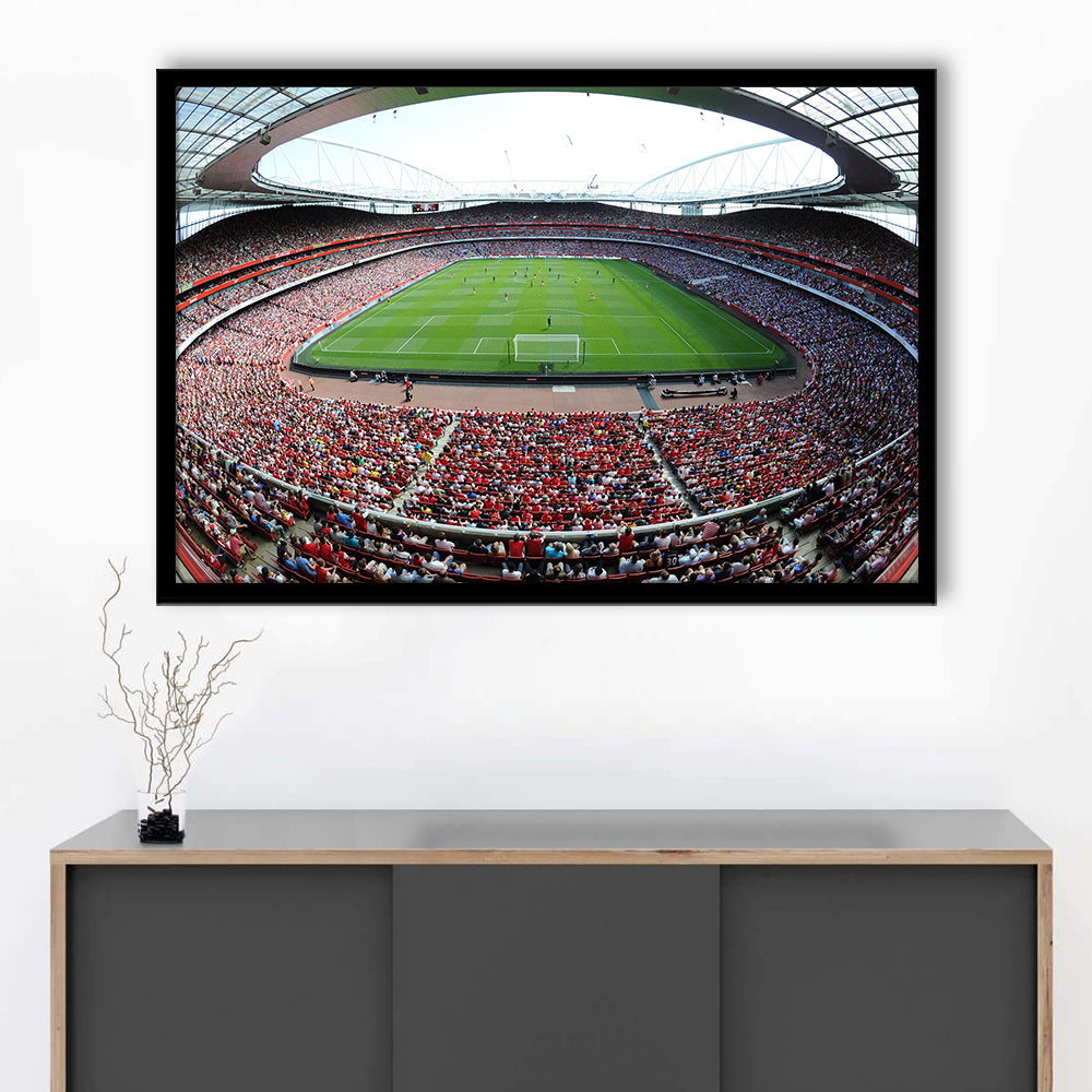 Emirates Stadium in London, Stadium Canvas, Sport Art, Gift for him, Framed Art Print Wall Decor, Picture Framed