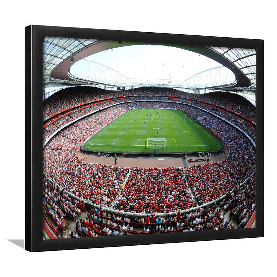 Emirates Stadium in London, Stadium Canvas, Sport Art, Gift for him, Framed Art Print Wall Decor, Picture Framed