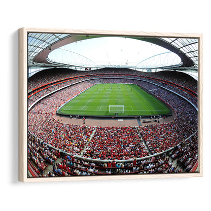 Emirates Stadium in London, Stadium Canvas, Sport Art, Framed Canvas Print Wall Art, Floating Frame