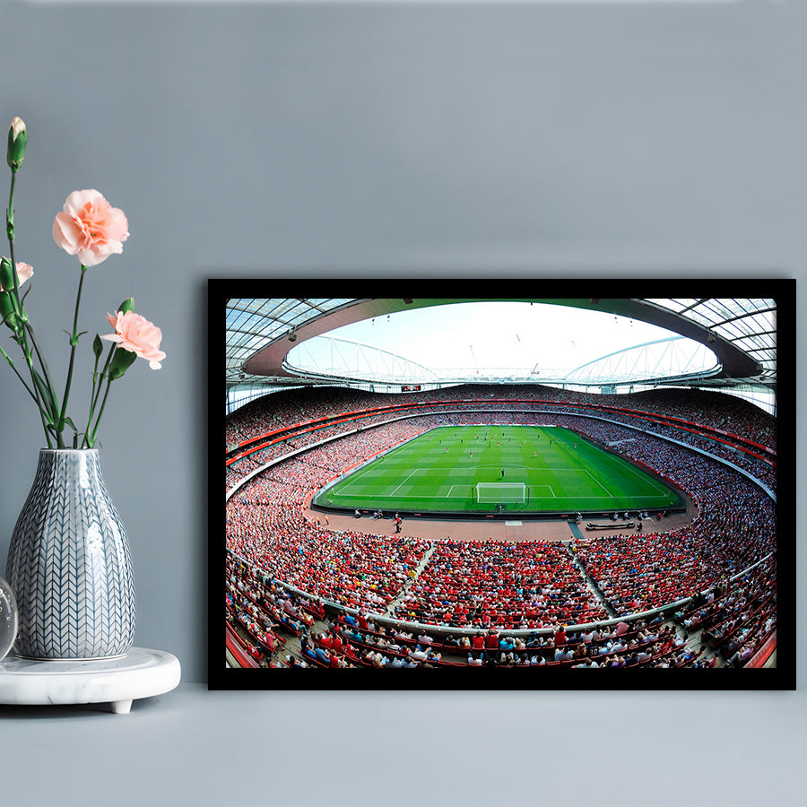 Emirates Stadium in London, Stadium Canvas, Sport Art, Gift for him, Framed Art Print Wall Decor, Picture Framed