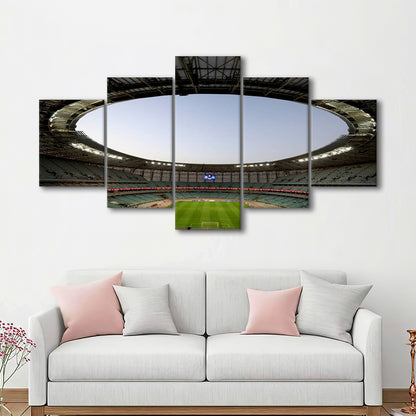 Empty Baku Olympic Stadium, Stadium Canvas, Sport Art, Gift for him, 5 Panel, Large Canvas, Canvas Print Wall Art
