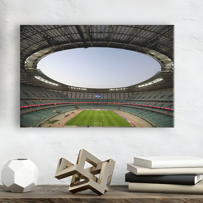Empty Baku Olympic Stadium, Stadium Canvas, Sport Art, Gift for him, Man Cave Decor, Art Print, Canvas Print Wall Art