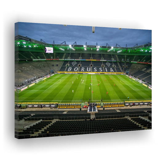 Empty Borussia Park, Stadium Canvas, Sport Art, Gift for him, Man Cave Decor, Art Print, Canvas Print Wall Art